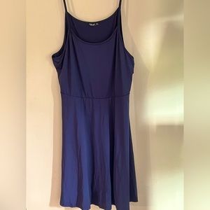 Blue slip dress